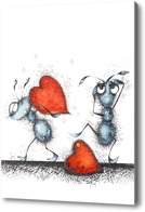 Картина Два сердца