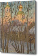 Картина Пейзаж с церковью