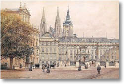 Купить картину Картина художника XIX-XX веков, пейзаж, город