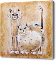 Картина Кошка и кот