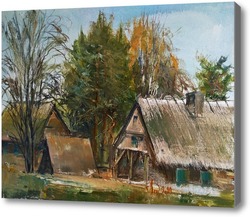 Картина Польская деревня