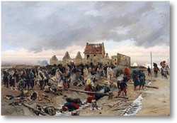 Картина Бивуак у Бурже после сражения 21 декабря 1870 года