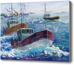 Картина Возвращение с рыбной ловли