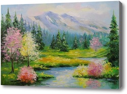 Картина Весенний ручей