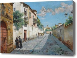 Купить картину На улице, Родригес Мануэль