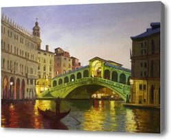 Купить картину Мост поцелуев в Венеции