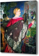 Картина Купчиха с зеркалом. 1920