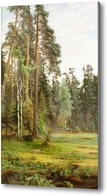 Картина Лесной пейзаж с поляной