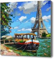 Картина Париж летний день