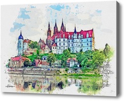 Картина Замок Albrechtsburg castle