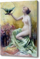 Картина Женщина с попугаем