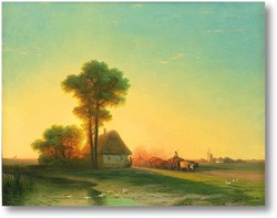 Картина Вечер на Украине 1866