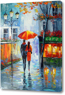 Картина Романтическая прогулка по городу 