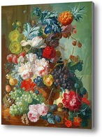Купить картину Натюрморт.Цветы и фрукты.