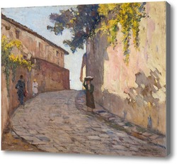 Картина Дорога с фигурами в Монтенеро