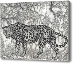 Картина Леопард в сумерках