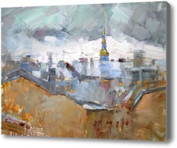 Картина Петропавловка с крыш