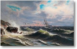 Картина Чайка над морем