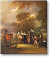 Картина Преподобный и миссис Генри Палмер с их шести детьми младшего воз