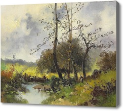Картина Сельский пейзаж, Гальен-Лалу Эжен