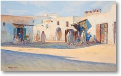Картина Уличная сцена из Туниса