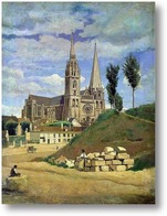 Картина Кафедральный собор в Шартре