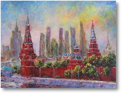 Купить картину Круглова Светлана. "Москва сегодня"