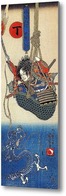 Картина Японская гравюраУтагава Куниёси