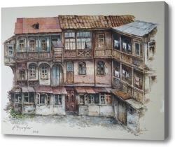 Картина Тбилисский дворик