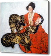 Картина Дама с Леопардами