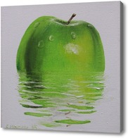 Картина Яблоко в воде