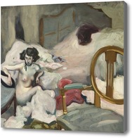Купить картину Молодая дама в спальне, 1908