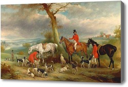 Картина Томас Вилкайнсон, с Английскими паратыми гончими