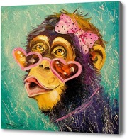 Купить картину Девочка обезьяна