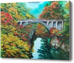 Картина Мост над рекой