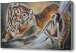 Купить картину Две тигрицы