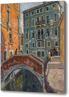 Картина Сцена на венецианском канале. 1927