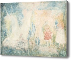 Картина Фигуры, танцы и двое детей
