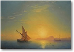 Купить картину Закат на Искья 1857