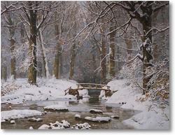 Картина Лес. Зима