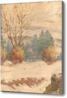 Картина Зимний склон