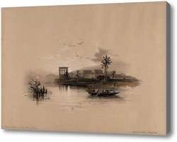 Картина Храм Филе, вид с Нила, Египет