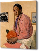 Картина Мужчина с тыквой 