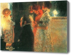 Картина Шуберт за роялем