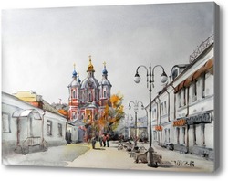 Купить картину пешеходная Москва