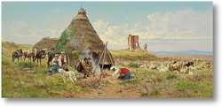 Картина Отдых пастухов в Римской Кампанье