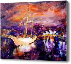 Картина Сидней, стоянка яхт