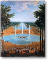 Картина Фонтан Аполлона и большой канал в Версале