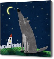 Картина Ночной волк