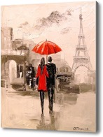 Картина Гуляя по Парижу